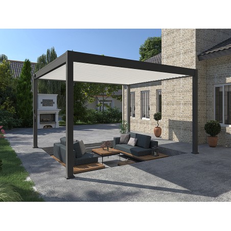 Pérgola Bioclimática 4X4 Antracita/Blanca