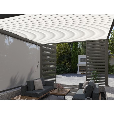 Pérgola Bioclimática 4X4 Antracita/Blanca