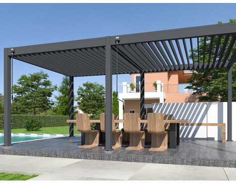 Pérgola Bioclimática 3X6 Antracita