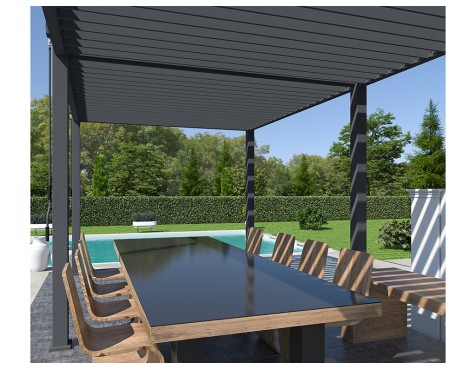 Pérgola Bioclimática 3X6 Antracita