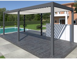 Pérgola Bioclimática 3X6 Antracita/Blanca