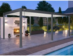 Pérgola Bioclimática 4X6 Antracita/Blanca