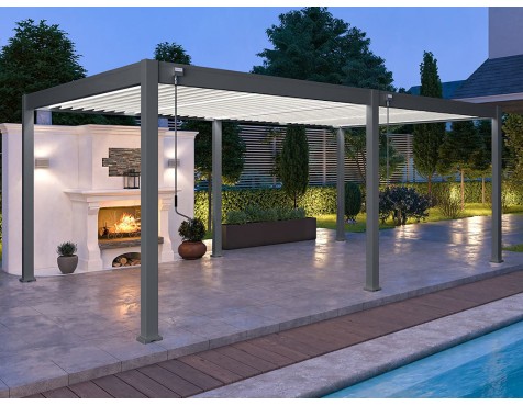 Pérgola Bioclimática 4X6 Antracita/Blanca