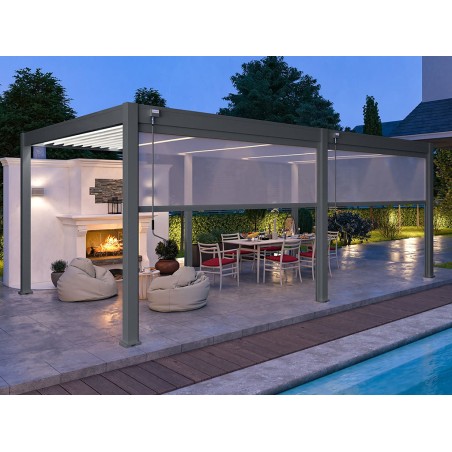 Pérgola Bioclimática 4X6 Antracita/Blanca
