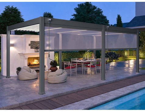 Pérgola Bioclimática 4X6 Antracita/Blanca