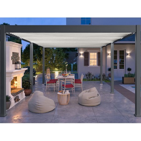 Pérgola Bioclimática 4X6 Antracita/Blanca