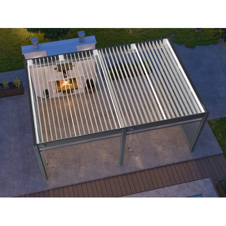 Pérgola Bioclimática 4X6 Antracita/Blanca