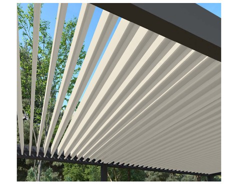 Pèrgola Bioclimàtica 4X8 Antracita/Blanc
