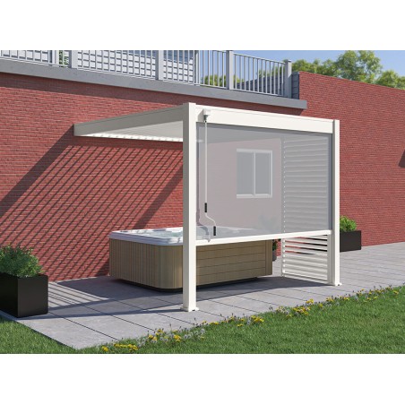 Pérgola Bioclimática Adosada 3X3 Blanca