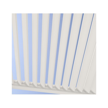 Pérgola Bioclimática Adosada 3X3 Blanca