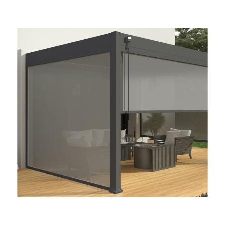 Pérgola Bioclimática Adosada 3X4 Antracita