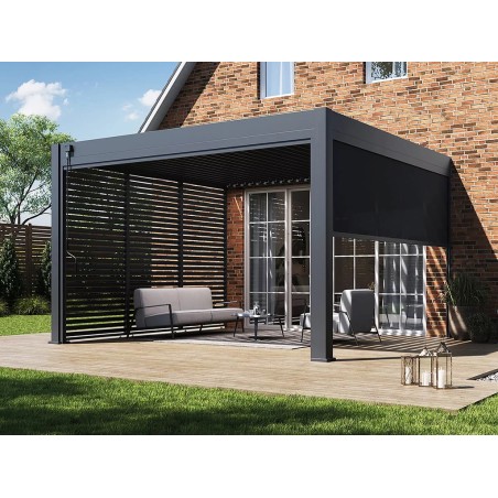 Pérgola Bioclimática Adosada 4X4 Antracita