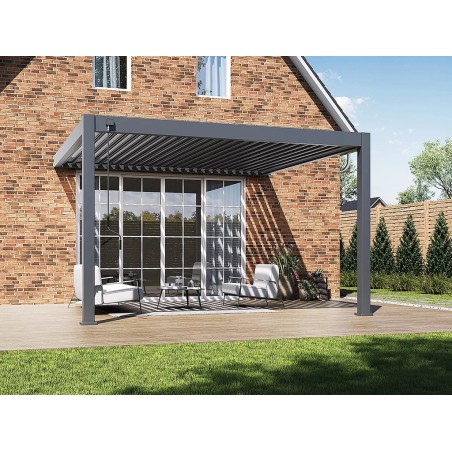 Pérgola Bioclimática Adosada 4X4 Antracita