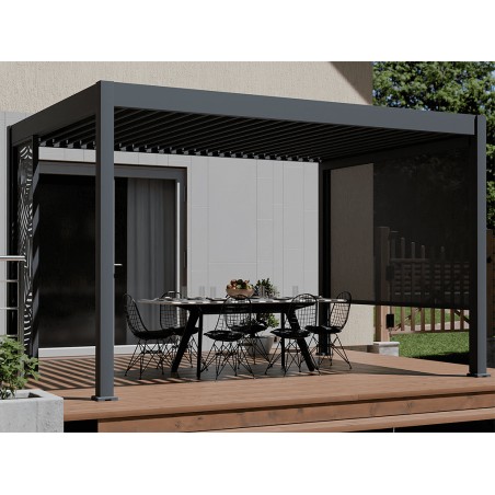 Pérgola Bioclimática Con Motor 3X4 Iluminación Led