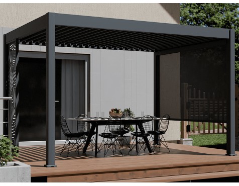 Pérgola Bioclimática Con Motor 3X4 Iluminación Led