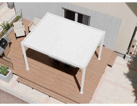Pérgola Bioclimática Con Motor 3X4 Iluminación Led