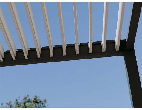 Pérgola Bioclimática Con Motor 3X4 Iluminación Led