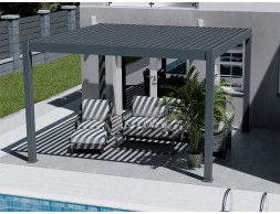 Pérgola Bioclimática Con Motor 4X4 Iluminación Led