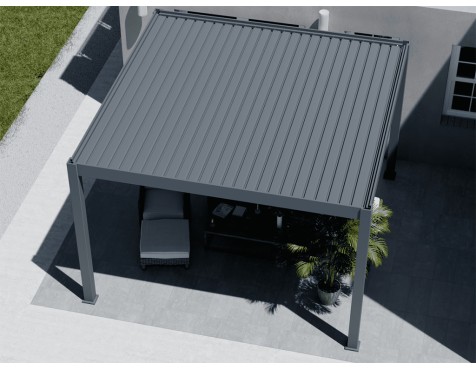 Pérgola Bioclimática Con Motor 4X4 Iluminación Led