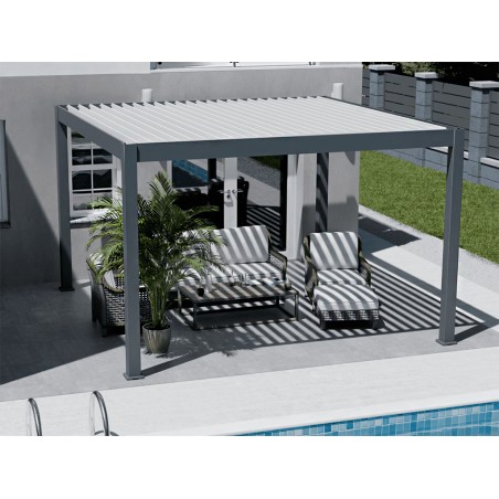Pérgola Bioclimática Con Motor 4X4 Iluminación Led