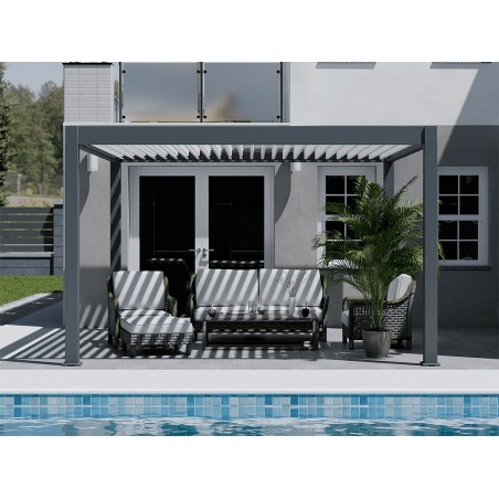 Pérgola Bioclimática Con Motor 4X4 Iluminación Led
