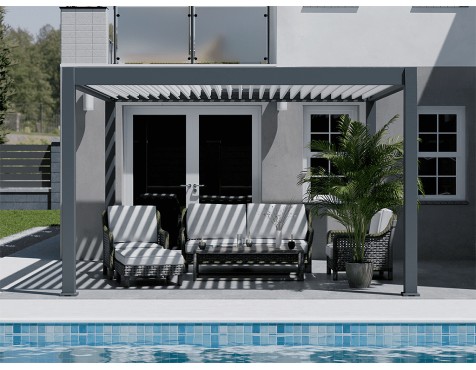 Pérgola Bioclimática Con Motor 4X4 Iluminación Led