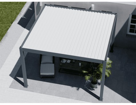 Pérgola Bioclimática Con Motor 4X4 Iluminación Led