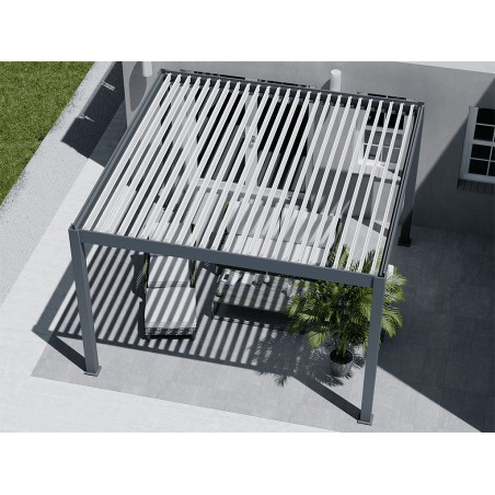 Pérgola Bioclimática Con Motor 4X4 Iluminación Led