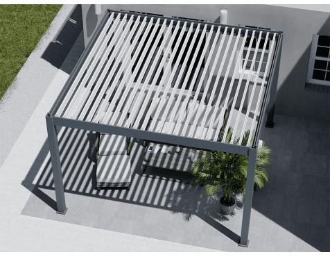 Pérgola Bioclimática Con Motor 4X4 Iluminación Led