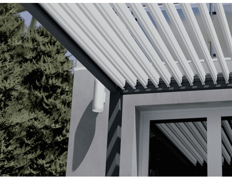 Pérgola Bioclimática Con Motor 4X4 Iluminación Led