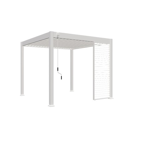 Panell Lames Horitzontals Blanc Lateral 3mt