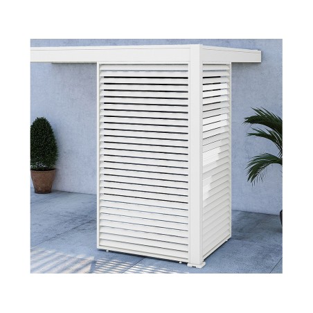 Panell Lames Horitzontals Blanc Lateral 4 Mt