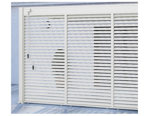 Panel Lamas Horizontales Blanco Lateral 4 Mt