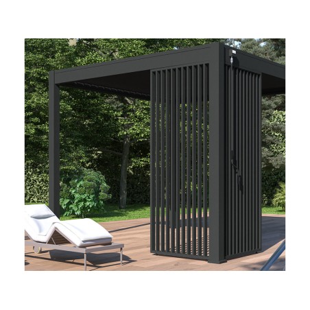 Panell Lames Verticals Antracita Lateral 3mt