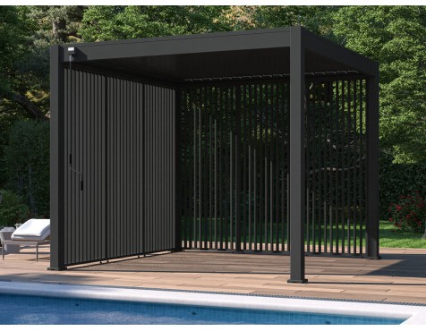 Panell Lames Verticals Antracita Lateral 3mt