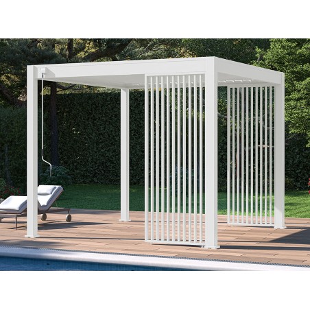 Panell Lames Verticals Blanc Lateral 3mt