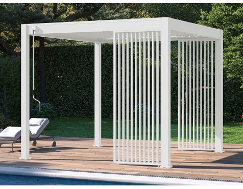 Panell Lames Verticals Blanc Lateral 3mt