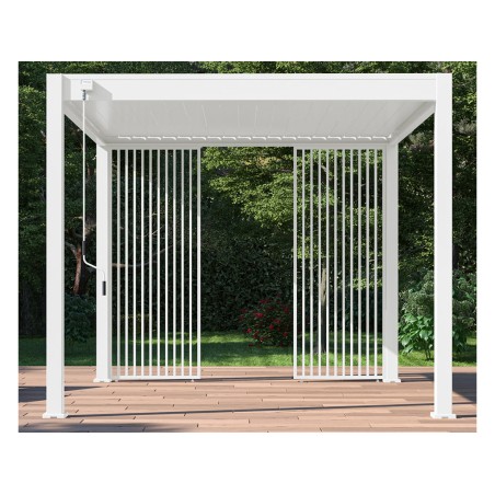 Panell Lames Verticals Blanc Lateral 3mt