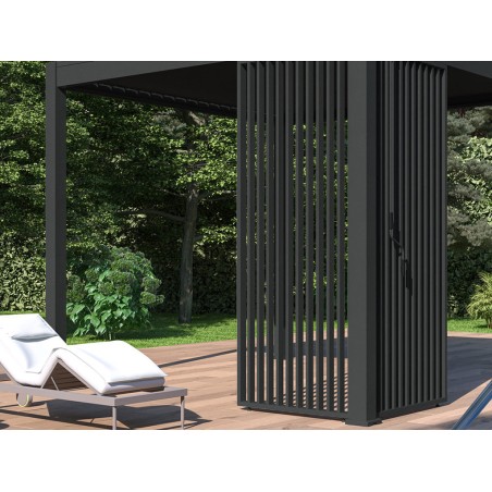 Panell Lames Verticals Antracita Lateral 4mt