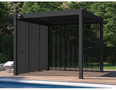 Panell Lames Verticals Antracita Lateral 4mt