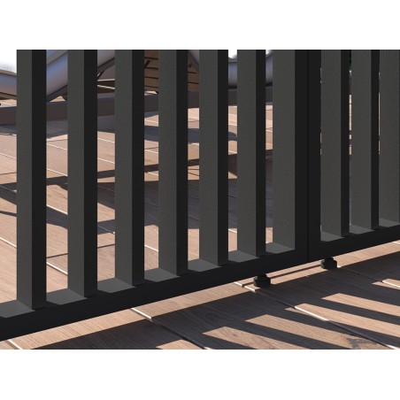 Panell Lames Verticals Antracita Lateral 4mt