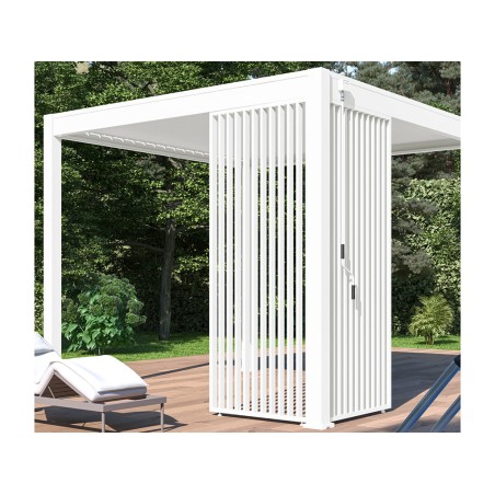 Panell Lames Verticals Blanc Lateral 4mt