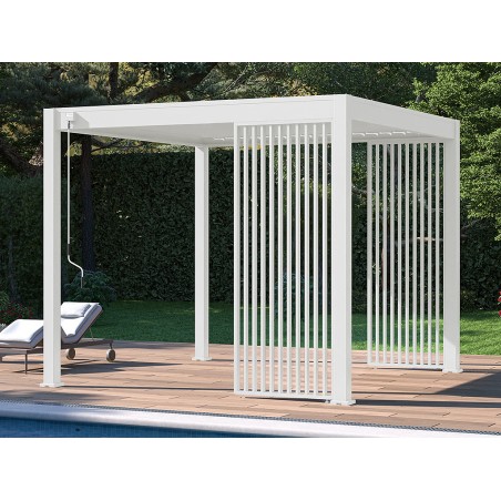 Panell Lames Verticals Blanc Lateral 4mt