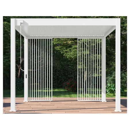 Panell Lames Verticals Blanc Lateral 4mt