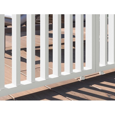 Panell Lames Verticals Blanc Lateral 4mt