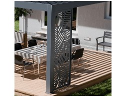Panell Decoratiu Fulles Antracita Lateral 3mt