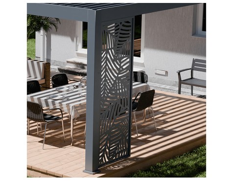 Panell Decoratiu Fulles Antracita Lateral 3mt