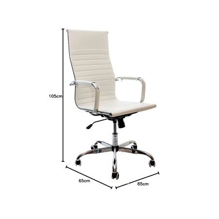 Silla Escritorio Giratoria Tilma Blanca