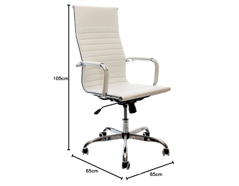 Silla Escritorio Giratoria Tilma Blanca