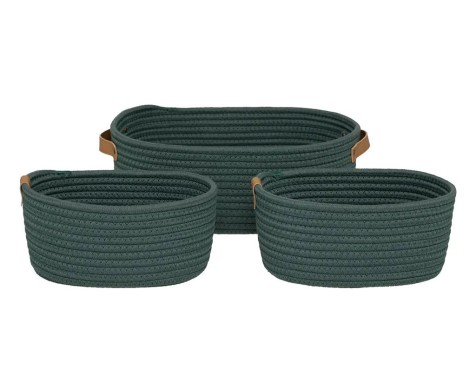 Set De 3 Cestas Duo Verde